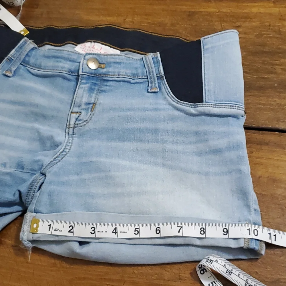 Isabel Denim Maternity Shorts